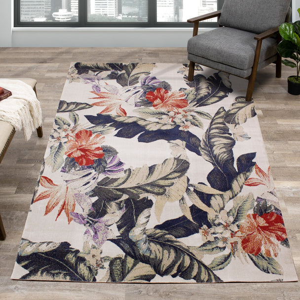 Sara Floral Rug - Furniture Depot