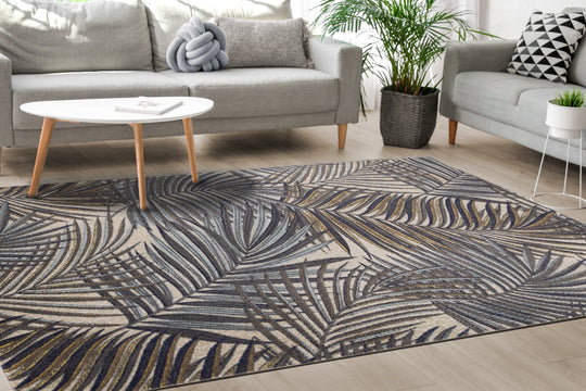 Sara Palm Branch Rug - Furniture Depot