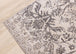 Sara Cream Grey Floral Print Transitional Rug - Furniture Depot