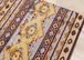 Sara Red Orange Yellow Southwestern Stripe Rug - Furniture Depot