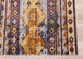 Sara Red Orange Yellow Southwestern Stripe Rug - Furniture Depot