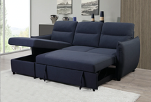 Load image into Gallery viewer, Lima LHF/RHF Configurable Sleeper Sectional w/ Storage - Dark Grey Linen - Furniture Depot