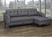 Katie RHF Sleeper Sectional - Grey Linen - Furniture Depot