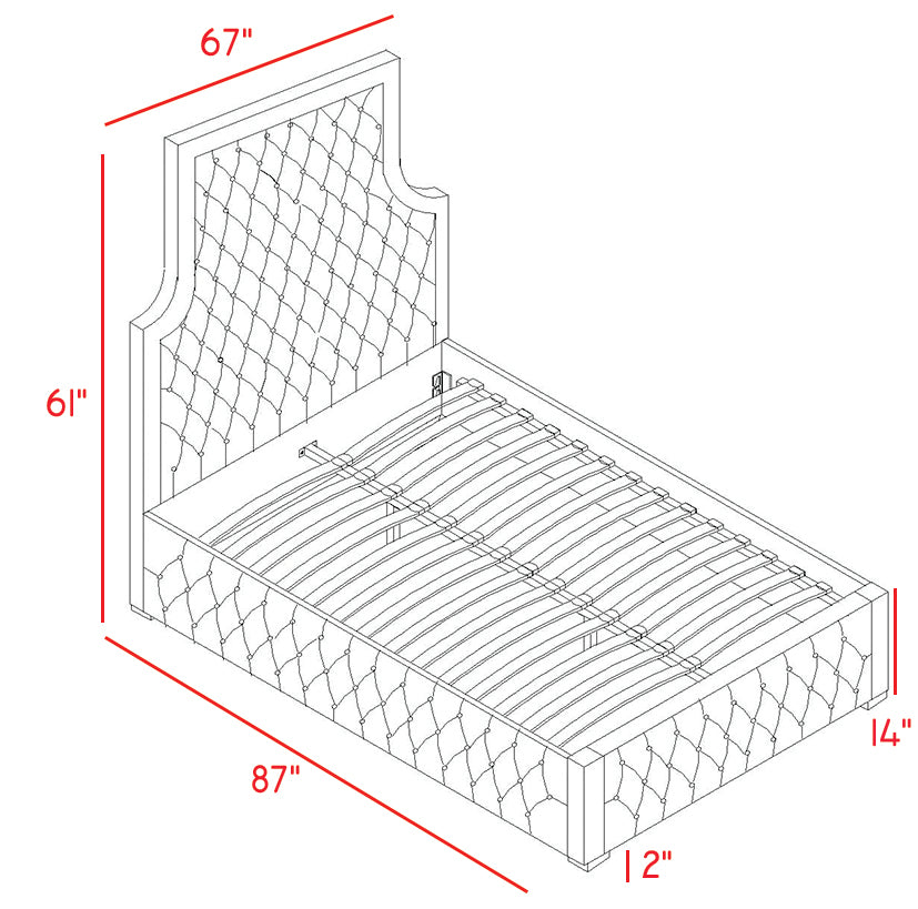 Sedona Velvet Bed - Sterling House Interiors (7679026430200)