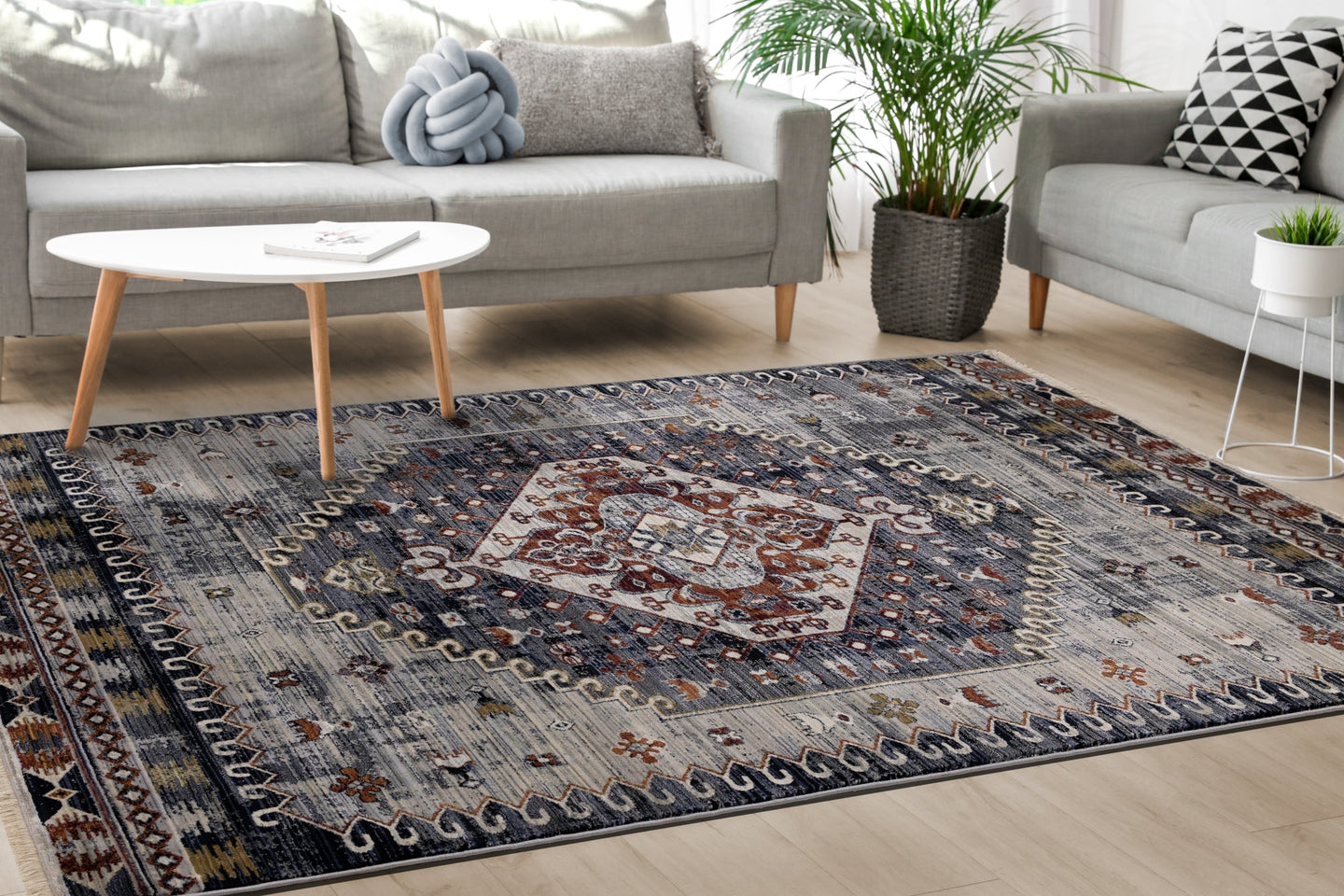 Serene Medallion Rug - Furniture Depot