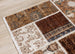 Samira Beige Orange Cream Patchwork Quilt Design Rug - Furniture Depot