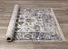 Serene Cream Blue Intricate Border Rug - Furniture Depot