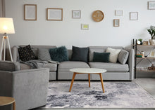Load image into Gallery viewer, Sidra Blue Grey Chic Transitional Soft Touch Rug - Furniture Depot