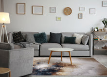 Load image into Gallery viewer, Sidra Cream Orange Foggy Wisps Soft Touch Rug - Furniture Depot