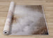 Sidra Cream Orange Foggy Wisps Soft Touch Rug - Furniture Depot