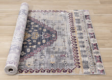 Load image into Gallery viewer, Sidra Grey Blue Transitional Soft Touch Rug - Furniture Depot