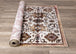 Sidra Cream Orange Beige Traditional Rug - Furniture Depot