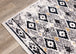 Sidra Grey Cream Yellow Geometric Pattern Rug - Furniture Depot