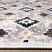 Sidra Grey Cream Yellow Geometric Pattern Rug - Furniture Depot