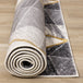 Soho Grey White Yellow Shaded Diamonds Rug - Furniture Depot