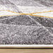 Soho Grey White Yellow Shaded Diamonds Rug - Furniture Depot