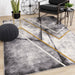 Soho Grey White Yellow Zigzag Rug - Furniture Depot