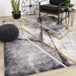 Soho Grey White Yellow Zigzag Rug - Furniture Depot