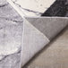 Soho Grey White Geometric Marble Rug - Furniture Depot