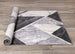 Soho Grey White Geometric Marble Rug - Furniture Depot