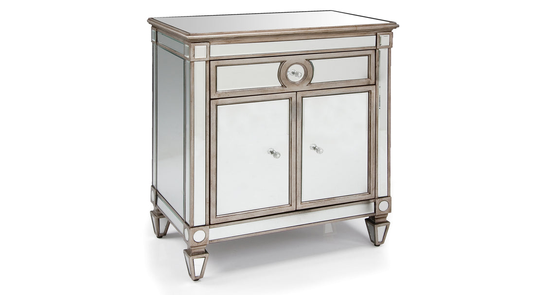SOMMA MIRRORED NIGHTSTAND - Furniture Depot (7607907647736)