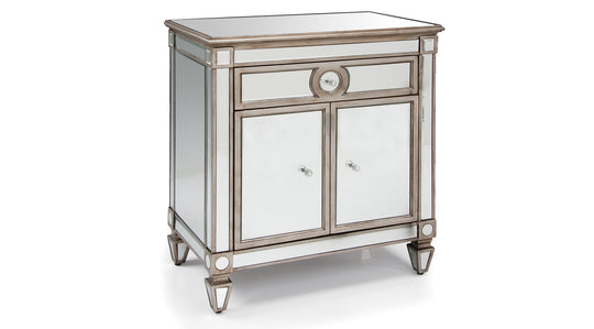 SOMMA MIRRORED NIGHTSTAND - Furniture Depot (7607907647736)