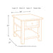 Tyler Creek End Table - Grayish Brown/Black - Furniture Depot (1645114228789)