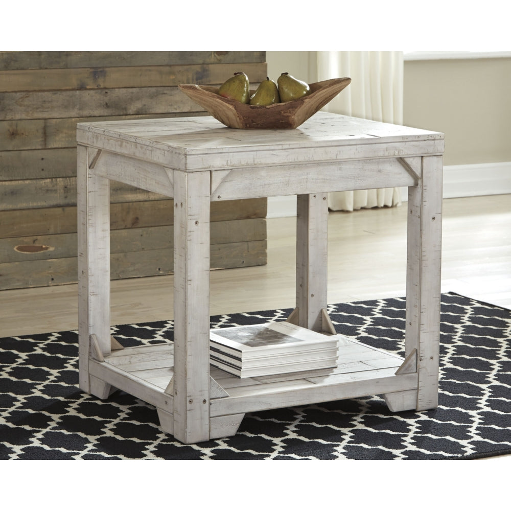 Fregine End Table - Whitewash - Furniture Depot (1645167312949)