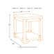 Fregine End Table - Whitewash - Furniture Depot (1645167312949)