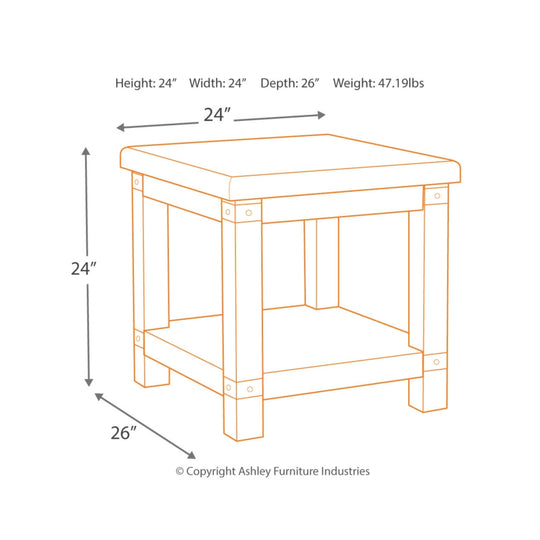 Carynhurst End Table - White Wash Gray - Furniture Depot (1645170622517)