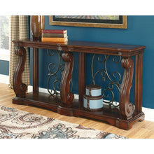 Load image into Gallery viewer, Alymere Console Table - Rustic Brown - Furniture Depot