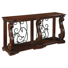 Load image into Gallery viewer, Alymere Console Table - Rustic Brown - Furniture Depot