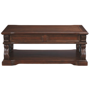 Alymere Lift Top Cocktail Table - Rustic Brown - Furniture Depot (3633817419829)