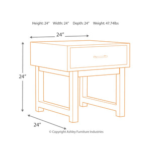 Mondoro End Table - Grayish Brown - Furniture Depot (3665245536309)
