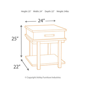 Stanah End Table - Two-tone - Furniture Depot (3665283711029)