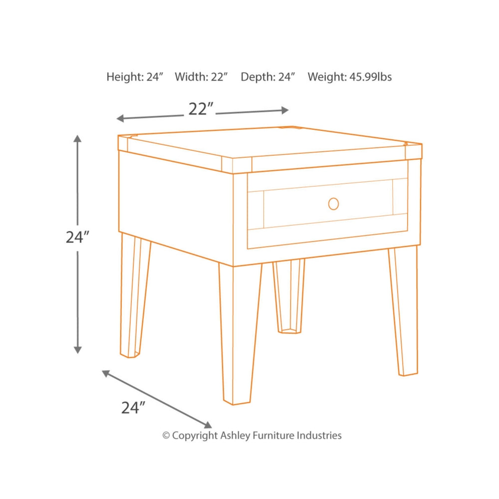 Chazney End Table - Rustic Brown - Furniture Depot (3665313824821)