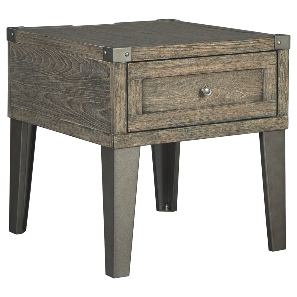 Chazney End Table - Rustic Brown - Furniture Depot (3665313824821)