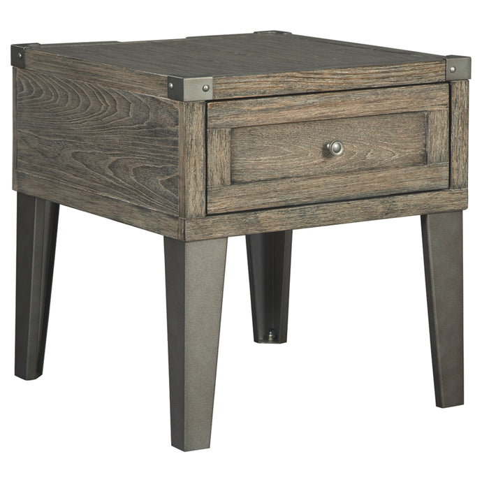 Chazney End Table - Rustic Brown - Furniture Depot (3665313824821)