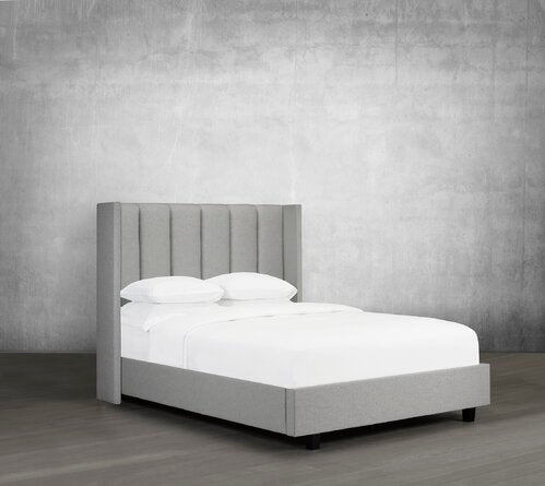 Rose Upholstered Low Profile Platform Bed - Furniture Depot (7668956922104)