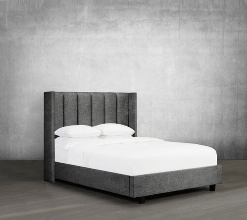 Rose Upholstered Low Profile Platform Bed - Furniture Depot (7668956922104)