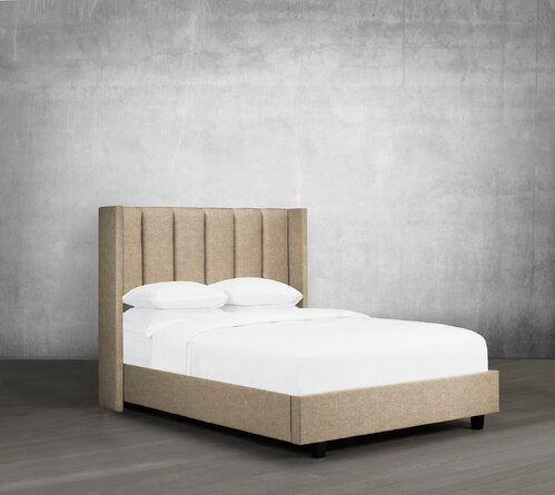 Rose Upholstered Low Profile Platform Bed - Furniture Depot (7668956922104)