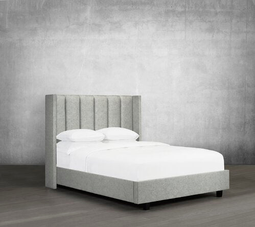 Rose Upholstered Low Profile Platform Bed - Furniture Depot (7668956922104)