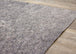 Platinum Venetian Silver Damask Rug - Furniture Depot