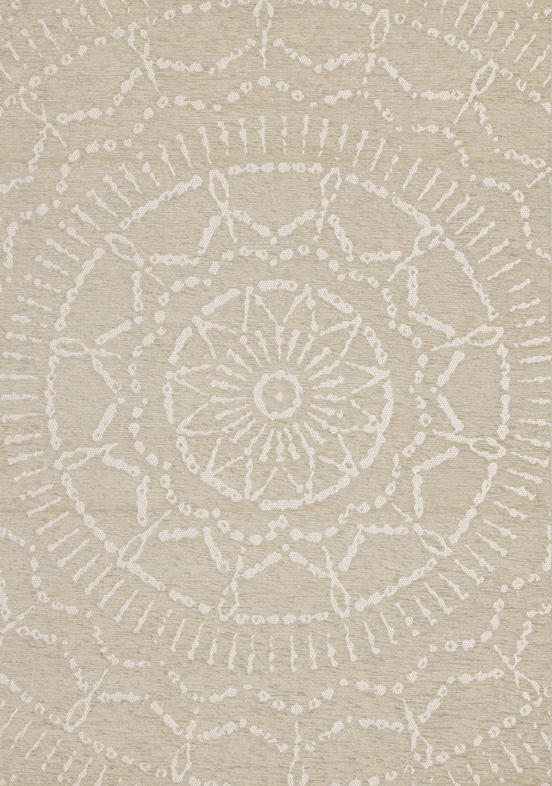 Vista Beige Cream Intricate Suns Indoor/Outdoor Rug - Furniture Depot