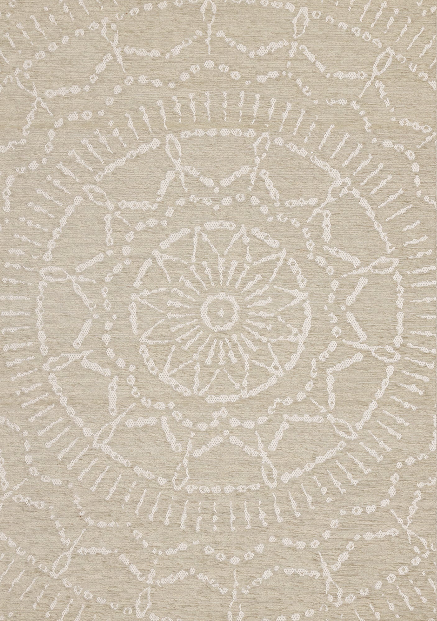 Vista Beige Cream Intricate Suns Indoor/Outdoor Rug - Furniture Depot