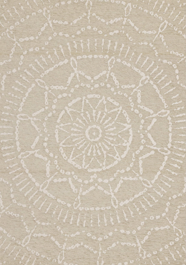 Vista Beige Cream Intricate Suns Indoor/Outdoor Rug - Furniture Depot