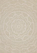 Vista Beige Cream Intricate Suns Indoor/Outdoor Rug - Furniture Depot