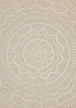 Vista Beige Cream Intricate Suns Indoor/Outdoor Rug - Furniture Depot