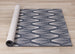 Vista Blue Cream Shell Shapes Indoor/Outdoor Rug - Furniture Depot