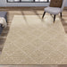 Vista Beige Cream Dot Trellis Indoor/Outdoor Rug - Furniture Depot